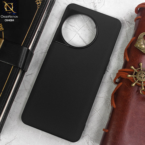 OnePlus 11 Cover - Black -  New Carbon Fiber Texture Camera Protection Soft Silicon Case