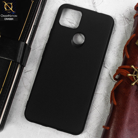 Google Pixel 5a 5G Cover - Black -  New Carbon Fiber Texture Camera Protection Soft Silicon Case