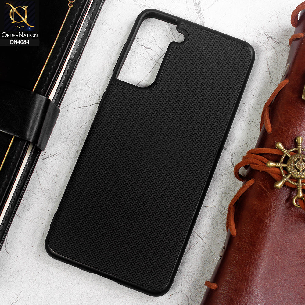 Samsung Galaxy S21 5G Cover - Black -  New Carbon Fiber Texture Camera Protection Soft Silicon Case