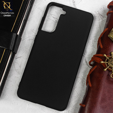 Samsung Galaxy S21 FE 5G Cover - Black -  New Carbon Fiber Texture Camera Protection Soft Silicon Case