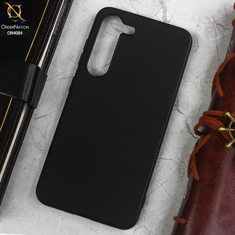 Samsung Galaxy S23 5G Cover - Black -  New Carbon Fiber Texture Camera Protection Soft Silicon Case