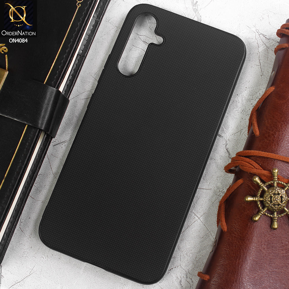 Samsung Galaxy A34 5G Cover - Black -  New Carbon Fiber Texture Camera Protection Soft Silicon Case