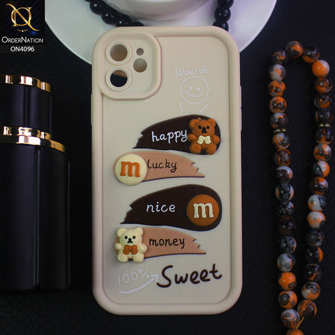 iPhone 11 - Off White - ONation Silica Gel Series - HQ Liquid Silicone Elegant Colors Camera Protection Soft Case
