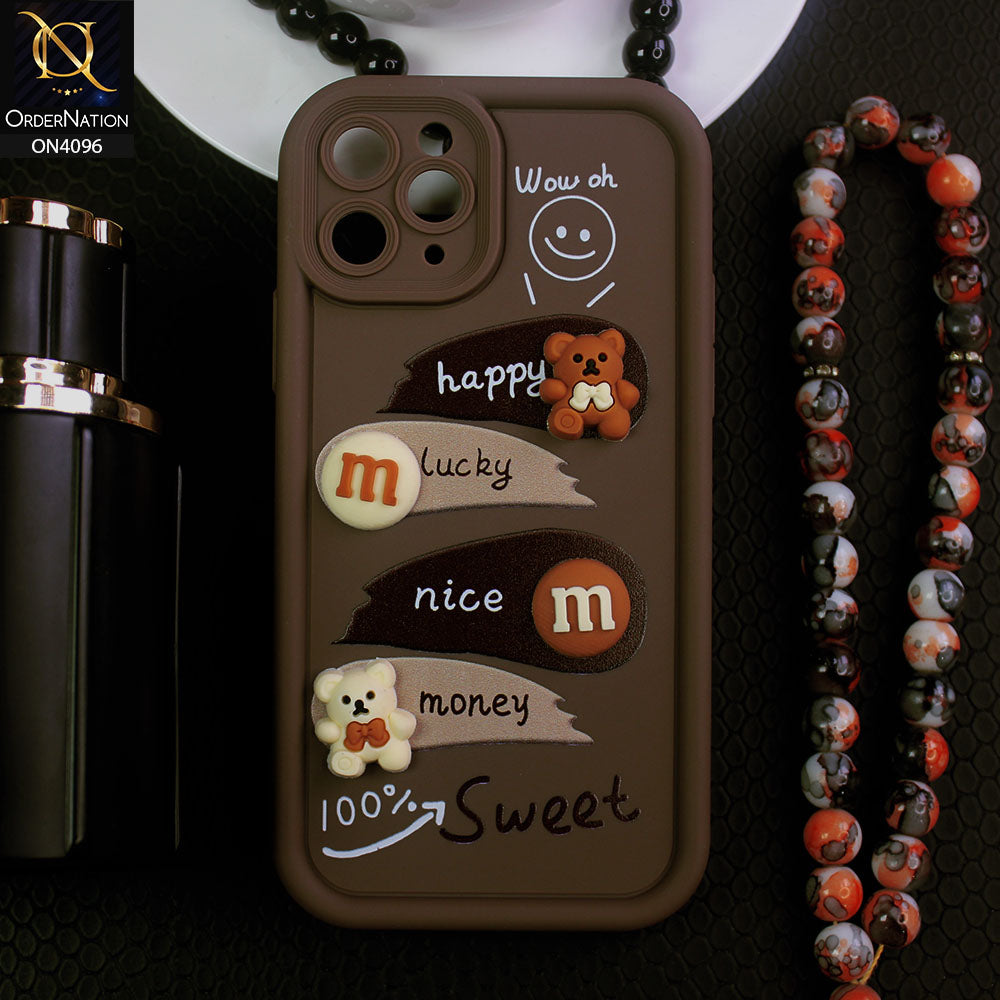 iPhone 11 Pro Max - Chocolate Brown - ONation Silica Gel Series - HQ Liquid Silicone Elegant Colors Camera Protection Soft Case