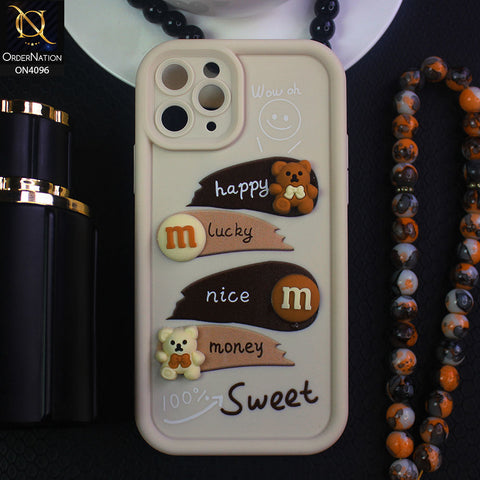 iPhone 11 Pro Max - Off White - ONation Silica Gel Series - HQ Liquid Silicone Elegant Colors Camera Protection Soft Case