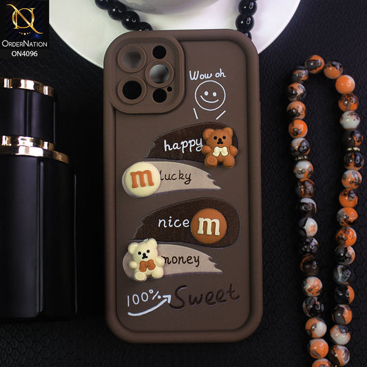 iPhone 13 Pro - Chocolate Brown - ONation Silica Gel Series - HQ Liquid Silicone Elegant Colors Camera Protection Soft Case