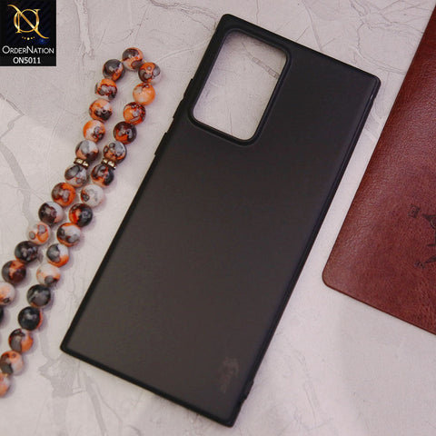 Samsung Galaxy Note 20 Ultra Cover - Black - Soft Silicone + Tpu case with Camera Bumper Protection