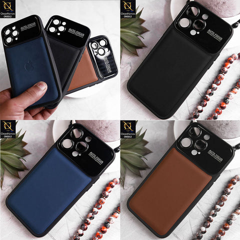 iPhone 12 Pro Max Cover - Black - New Essentials Forip Leather Auto Focus Soft Silicon Case