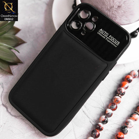 iPhone 11 Pro Cover - Black - New Essentials Forip Leather Auto Focus Soft Silicon Case