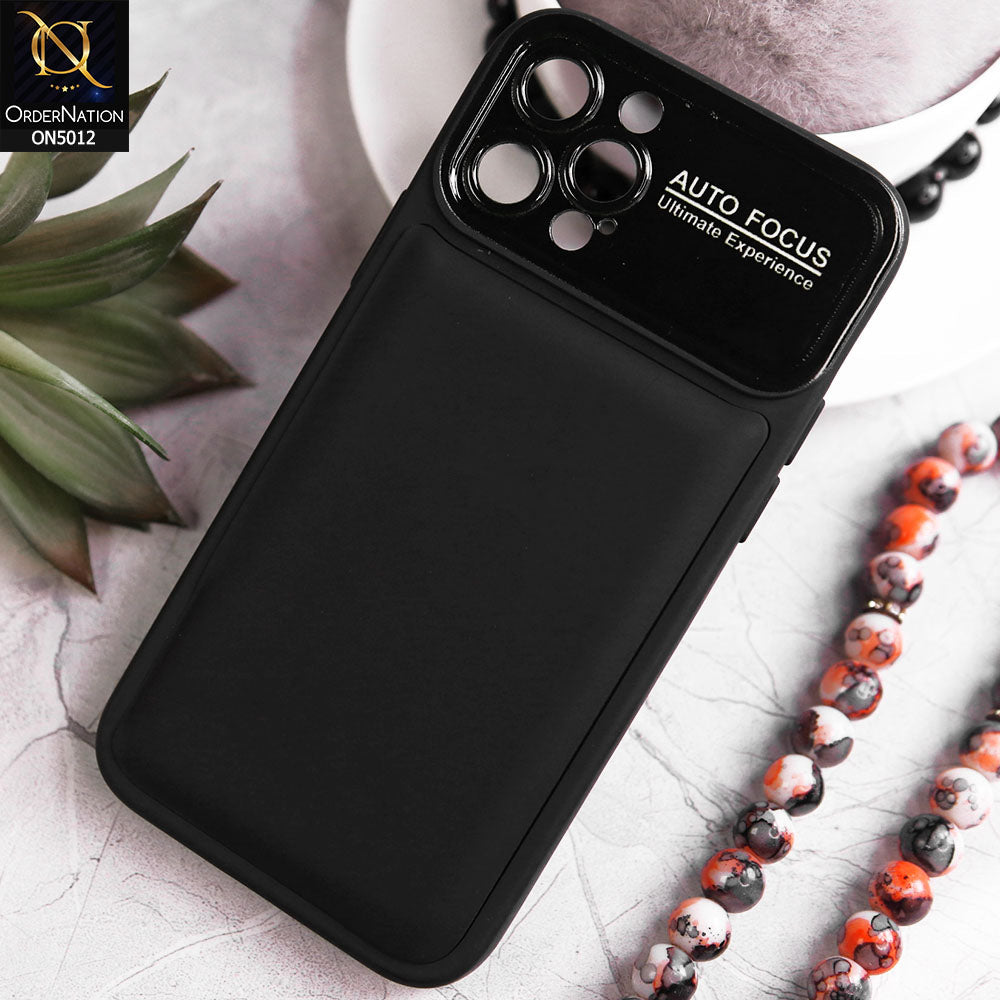 iPhone 12 Pro Cover - Black - New Essentials Forip Leather Auto Focus Soft Silicon Case