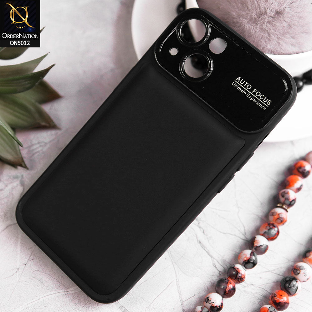 iPhone 13 Cover - Black - New Essentials Forip Leather Auto Focus Soft Silicon Case