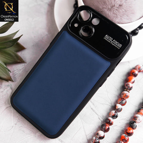 iPhone 13 Cover - Blue - New Essentials Forip Leather Auto Focus Soft Silicon Case