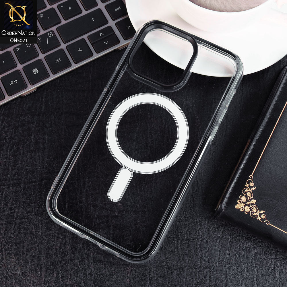iPhone 12 Pro Max Cover - Black - 360 Airbag Anti-shock Color Borders Clear Protective Soft Case