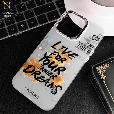 iPhone 12 Pro Max Cover - Silver - Dream Series Anti Slip Shock Abrorption Soft Borders Protective Case