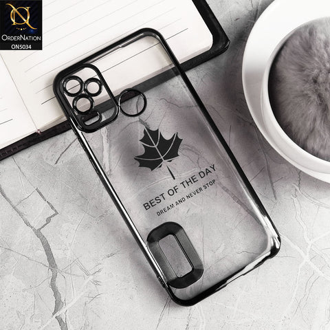 Sparx Neo 7 Cover - Black - New Electroplating Color Borders With Camera Protection Soft Transparent Case With Logo Hole