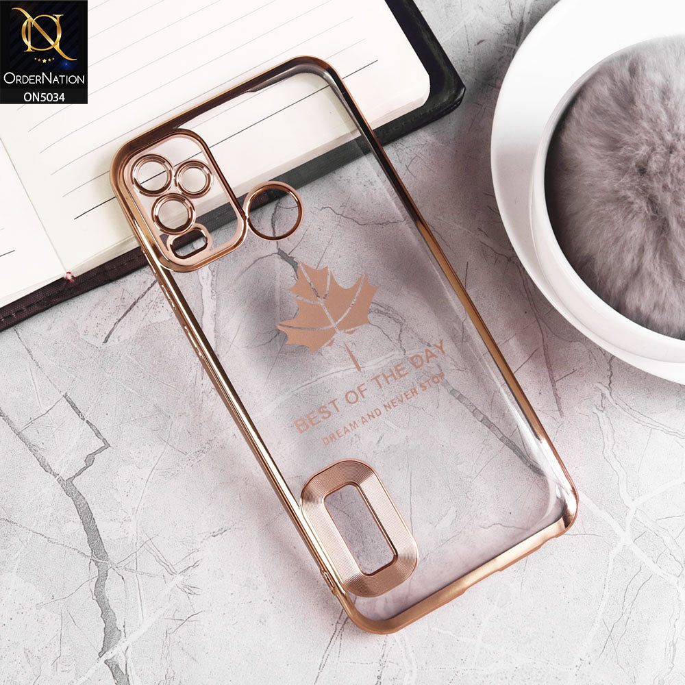 Sparx Neo 7 Pro Cover - Green - New Electroplating Color Borders With Camera Protection Soft Transparent Case With Logo Hole
