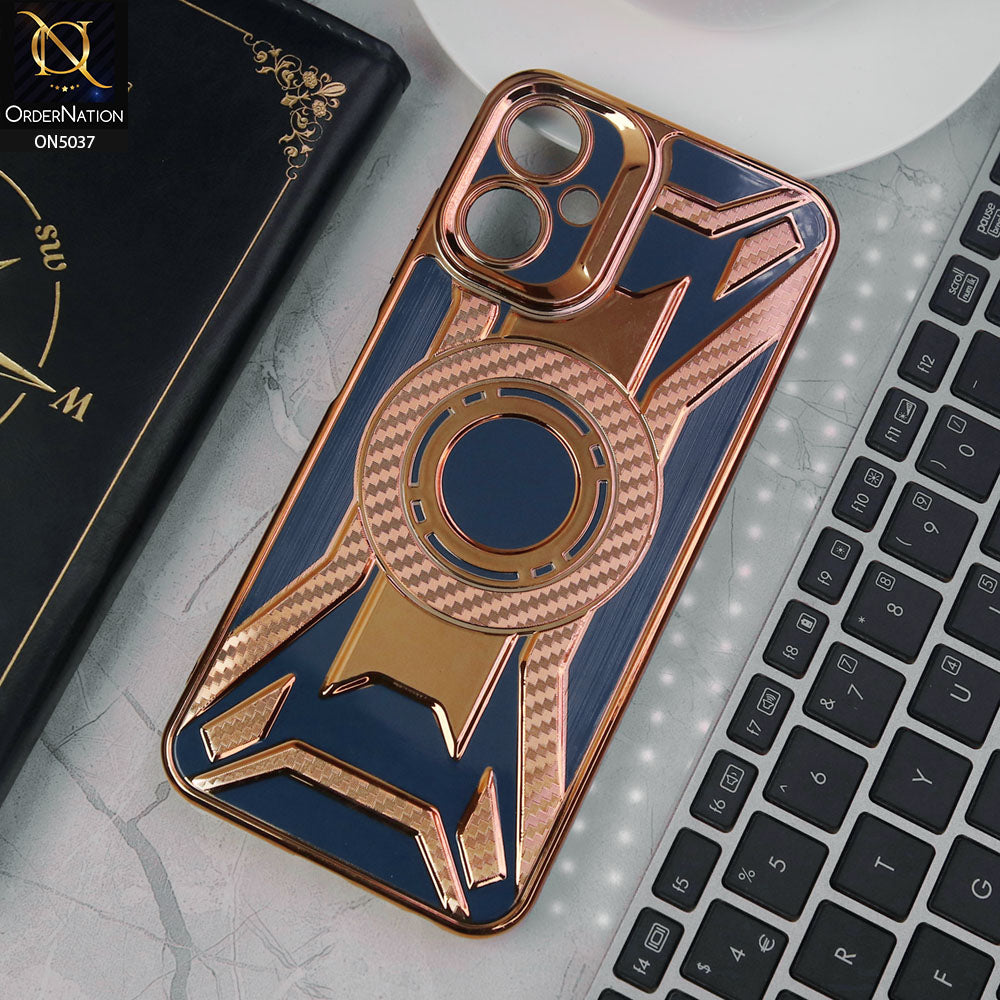 Sparx Neo 7 Ultra Cover - Blue - Electroplating Shockproof Soft Silicon Case With Camera Protection Case