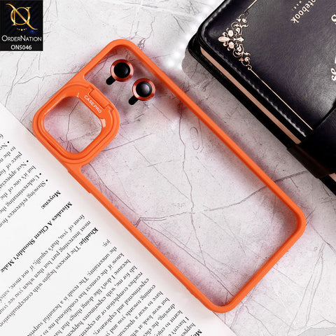 iPhone 11 Cover - Orange - Trendy Case Pro Classic Camera Stand Soft Case With Camera Ring Protectors
