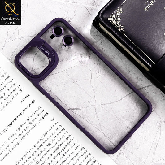 iPhone 11 Cover - Purple - Trendy Case Pro Classic Camera Stand Soft Case With Camera Ring Protectors