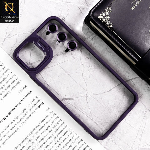 iPhone 11 Pro Cover - Purple - Trendy Case Pro Classic Camera Stand Soft Case With Camera Ring Protectors