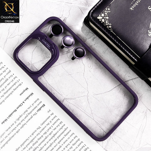 iPhone 13 Pro Cover - Purple - Trendy Case Pro Classic Camera Stand Soft Case With Camera Ring Protectors