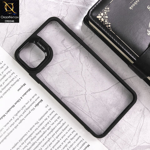 iPhone XS / X Cover - Black - Trendy Case Pro Classic Camera Stand Soft Case With Camera Ring Protectors