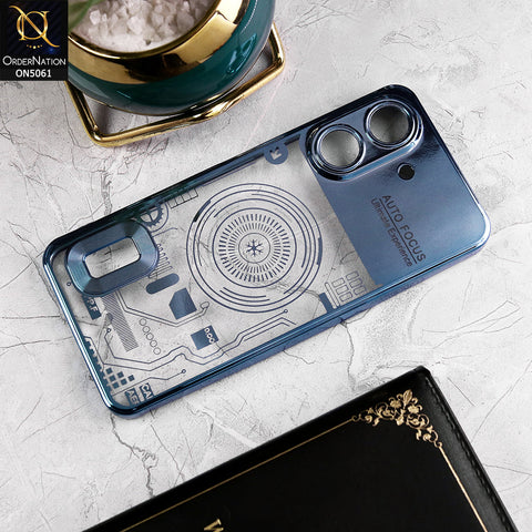 Xiaomi Poco C65 Cover - Sierra Blue - New Design Electroplating Soft TPU Cases With Camera Protection