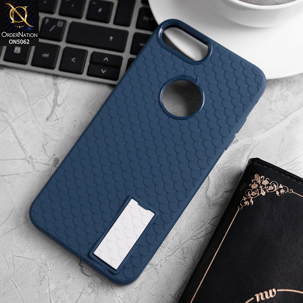 iPhone 6s Plus / 6 Plus Cover - Blue - J-Case Dragon Fins Series - Soft TPU Protective Case With Kickstand Holder