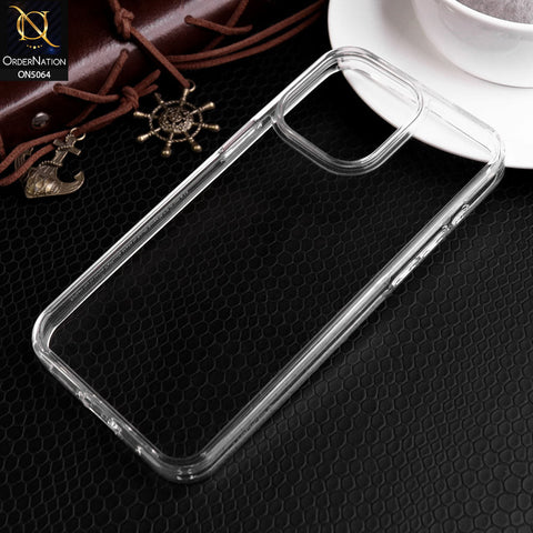iPhone 15 Pro Max Cover - Transparent - Spigen Ultra Hybrid Series - Clear Transparent Soft TPU Case