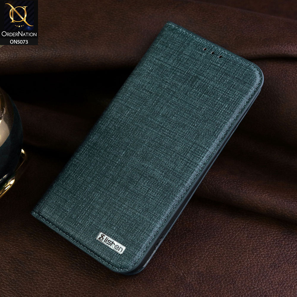 Samsung Galaxy S20 Cover - Blue - Lishen Classic Series - Premium Leather Magnatic Flip Book Case