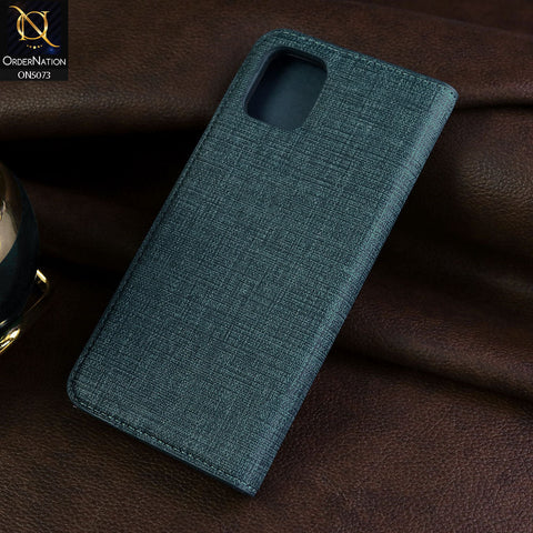 Samsung Galaxy Note 10 Lite Cover - Blue - Lishen Classic Series - Premium Leather Magnatic Flip Book Case