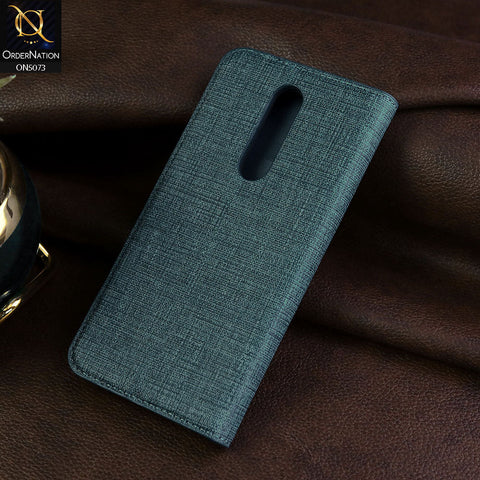 OnePlus 8 Cover - Blue - Lishen Classic Series - Premium Leather Magnatic Flip Book Case