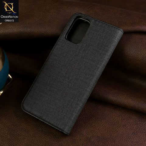 OnePlus 8T Cover - Black - Lishen Classic Series - Premium Leather Magnatic Flip Book Case