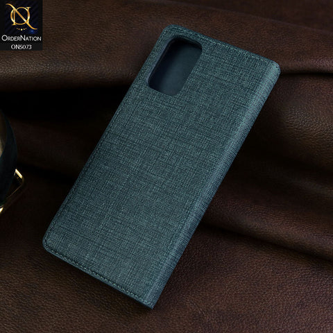 Samsung Galaxy S20 Cover - Blue - Lishen Classic Series - Premium Leather Magnatic Flip Book Case