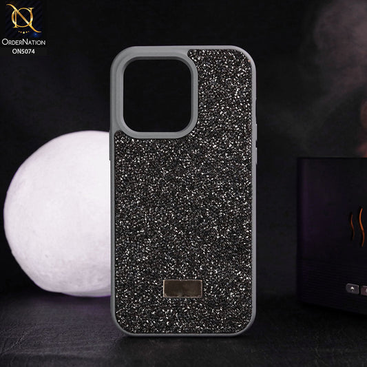 iPhone 15 Pro Max Cover - Titanium - Luxury Bling Rhinestones Diamond shiny Glitter Soft TPU Case