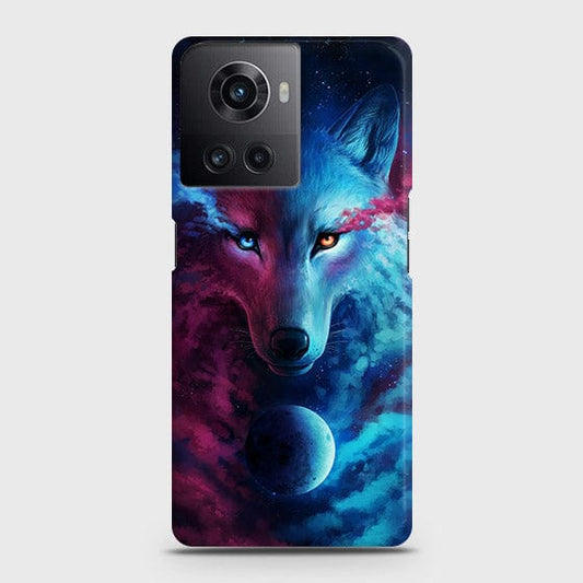 OnePlus 10R Cover - Infinity Wolf Trendy Printed Hard Case with Life Time Colors Guarantee