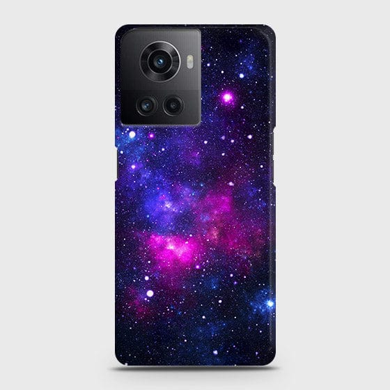 OnePlus 10R Cover - Dark Galaxy Stars Modern Printed Hard Case with Life Time Colors Guarantee