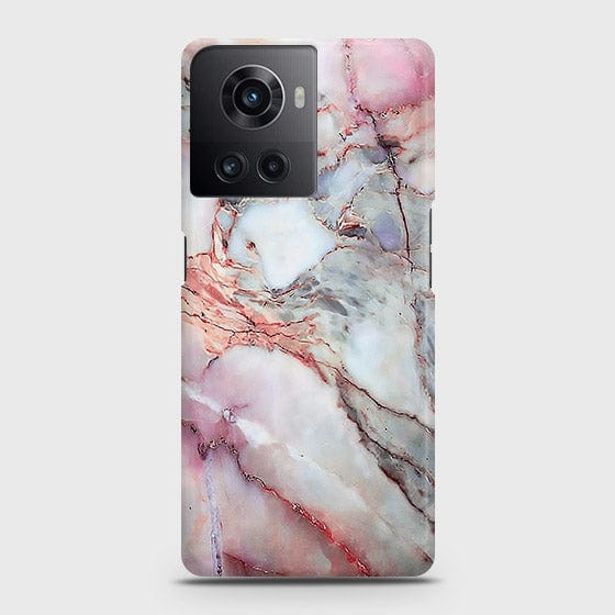 OnePlus 10R Cover - Violet Sky Marble Trendy Printed Hard Case with Life Time Colors Guarantee