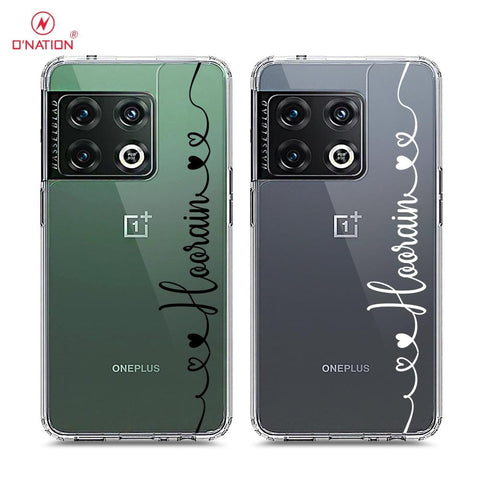 OnePlus 10 Pro Cover - Personalised Name Series - 8 Designs - Clear Phone Case - Soft Silicon Borders