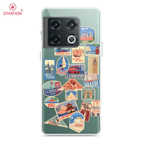 OnePlus 10 Pro Cover - Personalised Boarding Pass Ticket Series - 5 Designs - Clear Phone Case - Soft Silicon Borders