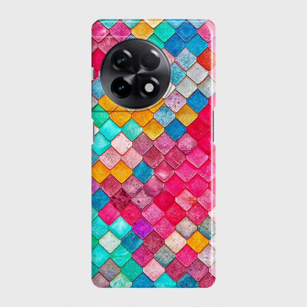 OnePlus Ace 2 Cover - Chic Colorful Mermaid Printed Hard Case with Life Time Colors Guarantee