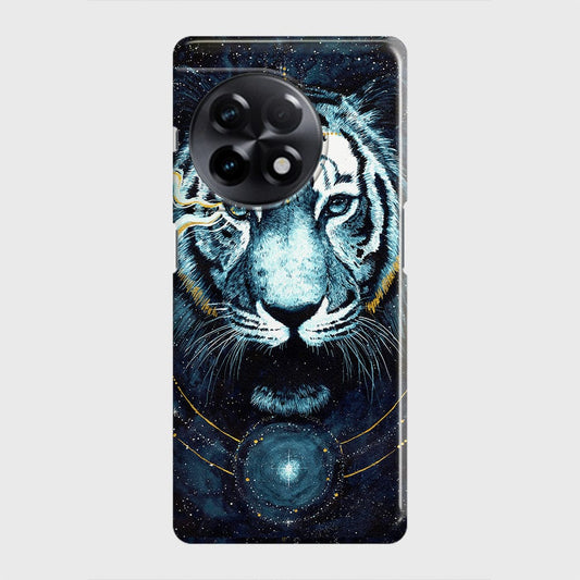 OnePlus 11R Cover - Vintage Galaxy Tiger Printed Hard Case with Life Time Colors Guarantee