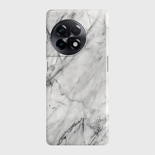 OnePlus 11R Cover - Trendy White Marble Printed Hard Case with Life Time Colors Guarantee