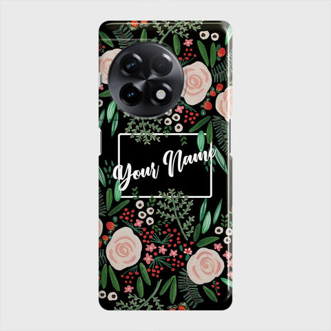 OnePlus 11R  Cover - Floral Series - Matte Finish - Snap On Hard Case with LifeTime Colors Guarantee