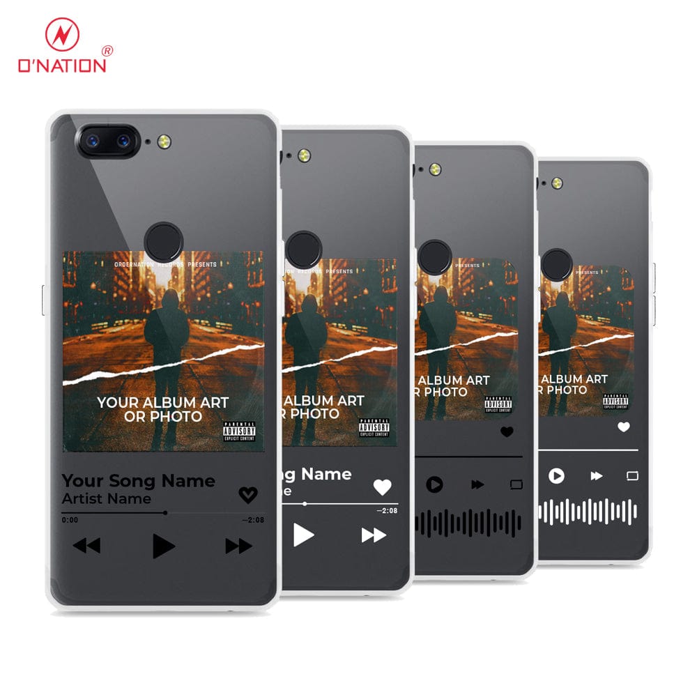 OnePlus 5T Cover - Personalised Album Art Series - 4 Designs - Clear Phone Case - Soft Silicon Borders