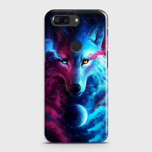 OnePlus 5T Cover - Infinity Wolf Trendy Printed Hard Case with Life Time Colors Guarantee