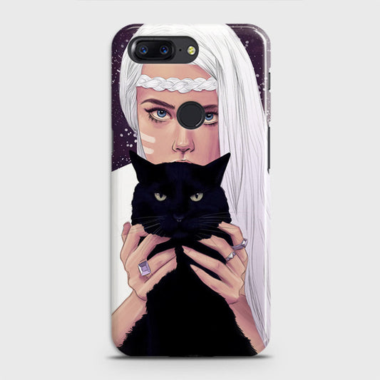 OnePlus 5T Cover - Trendy Wild Black Cat Printed Hard Case with Life Time Colors Guarantee