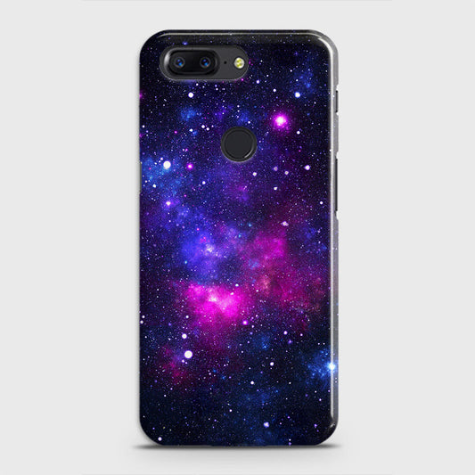 OnePlus 5T Cover - Dark Galaxy Stars Modern Printed Hard Case with Life Time Colors Guarantee