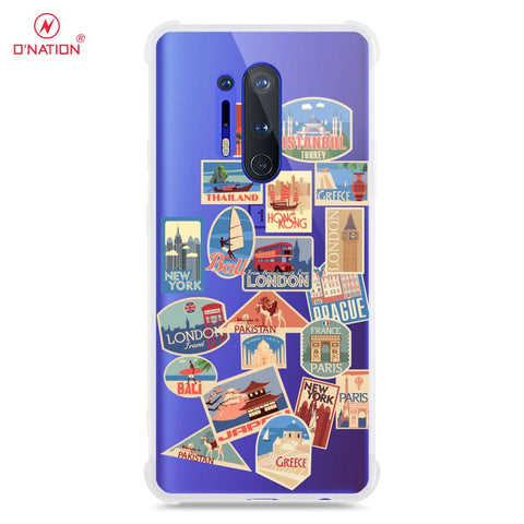 OnePlus 8 Pro Cover - Personalised Boarding Pass Ticket Series - 5 Designs - Clear Phone Case - Soft Silicon Borders
