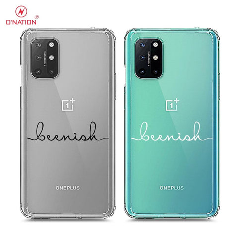 OnePlus 8T Cover - Personalised Name Series - 8 Designs - Clear Phone Case - Soft Silicon Borders